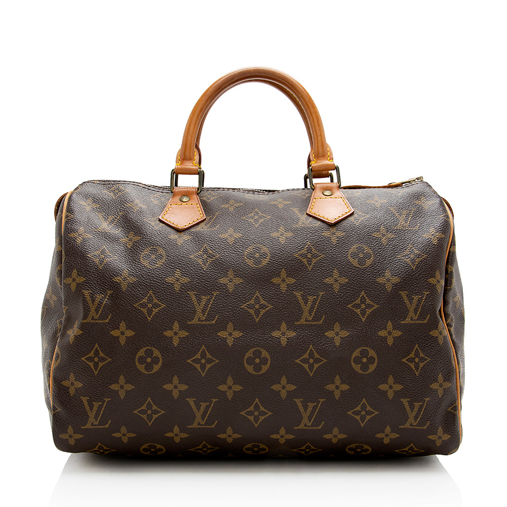 Louis Vuitton Vintage Monogram Canvas Speedy 30 Satchel (SHF-23180)