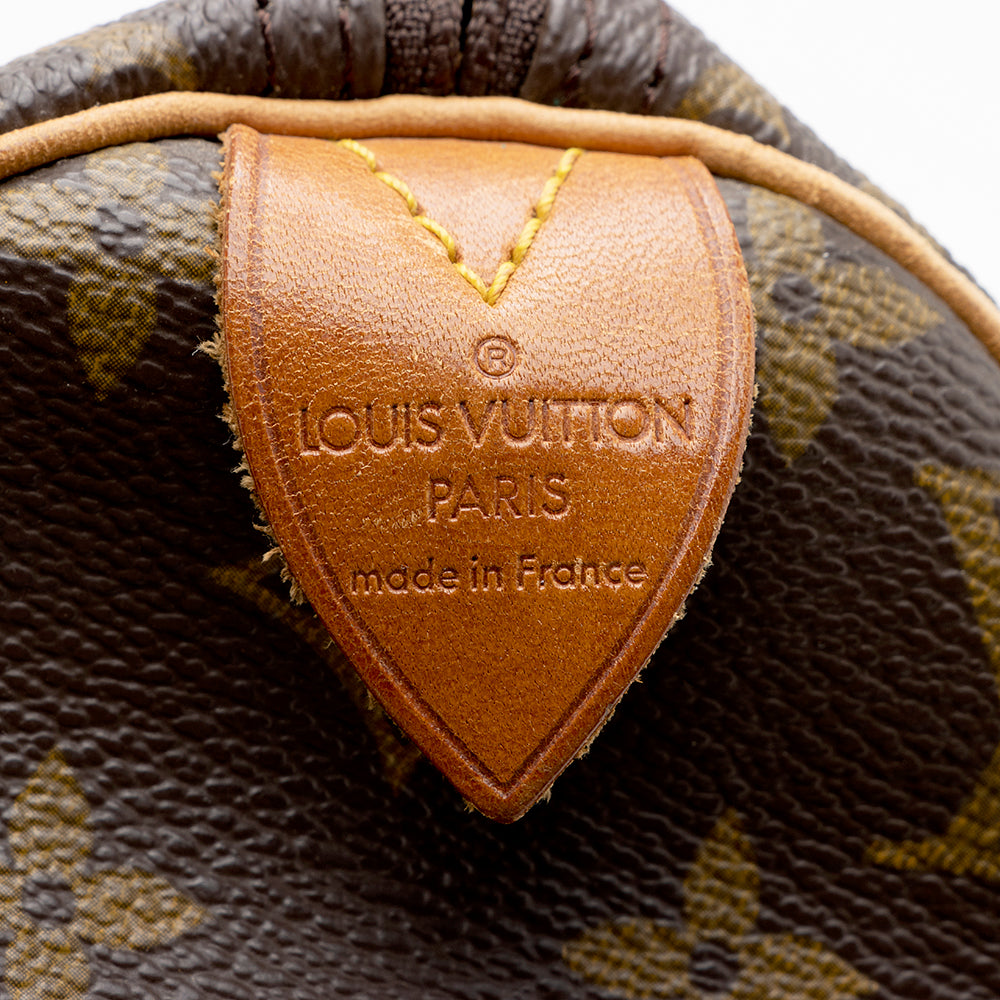 Louis Vuitton Vintage Monogram Canvas Speedy 30 Satchel (SHF-23180)