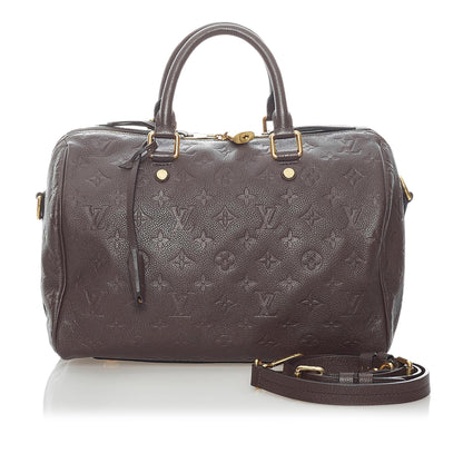 Louis Vuitton Monogram Empreinte Speedy Bandouliere 30 (SHG-34628)