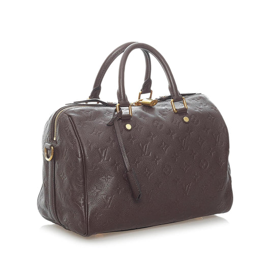 Louis Vuitton Monogram Empreinte Speedy Bandouliere 30 (SHG-34628)