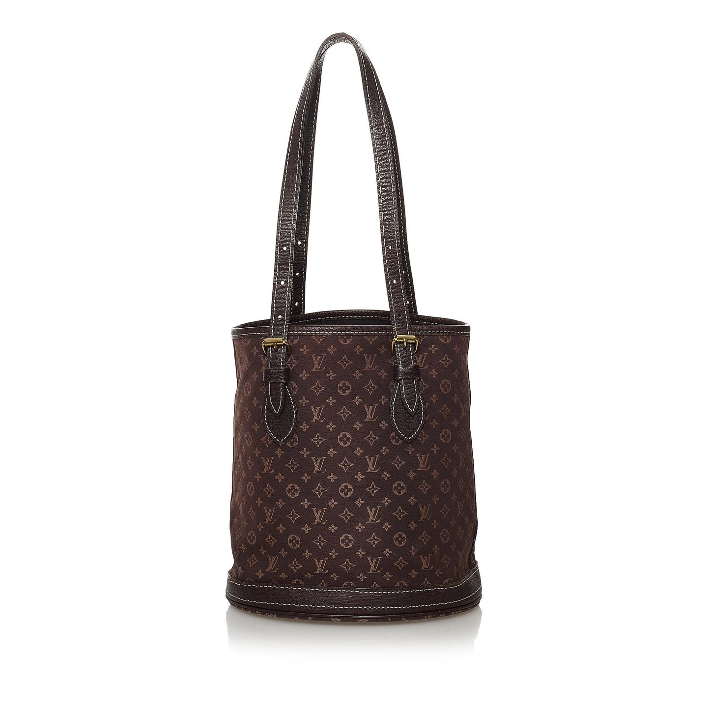 Louis Vuitton Monogram Mini Lin Bucket PM (SHG-32546)