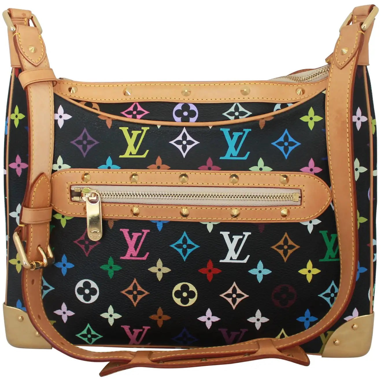 LOUIS VUITTON TAKASHI MURAKAMI BLACK MONOGRAM MULTICOLORE BOULOGNE