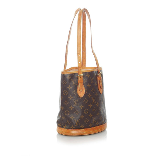 Louis Vuitton Monogram Petit Bucket (SHG-32641)