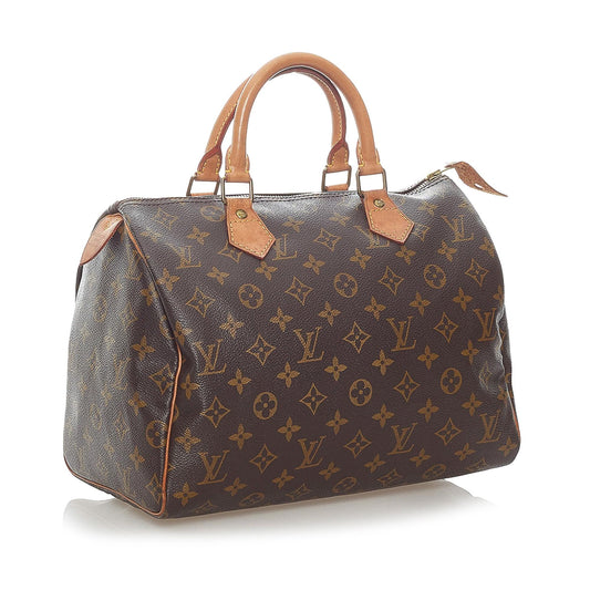 Louis Vuitton Monogram Speedy 30 (SHG-32423)