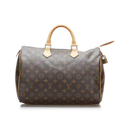 Louis Vuitton Monogram Speedy 35 (SHG-36717)