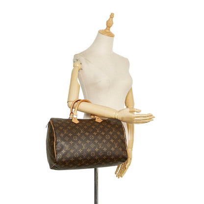 Louis Vuitton Monogram Speedy 35 (SHG-36717)