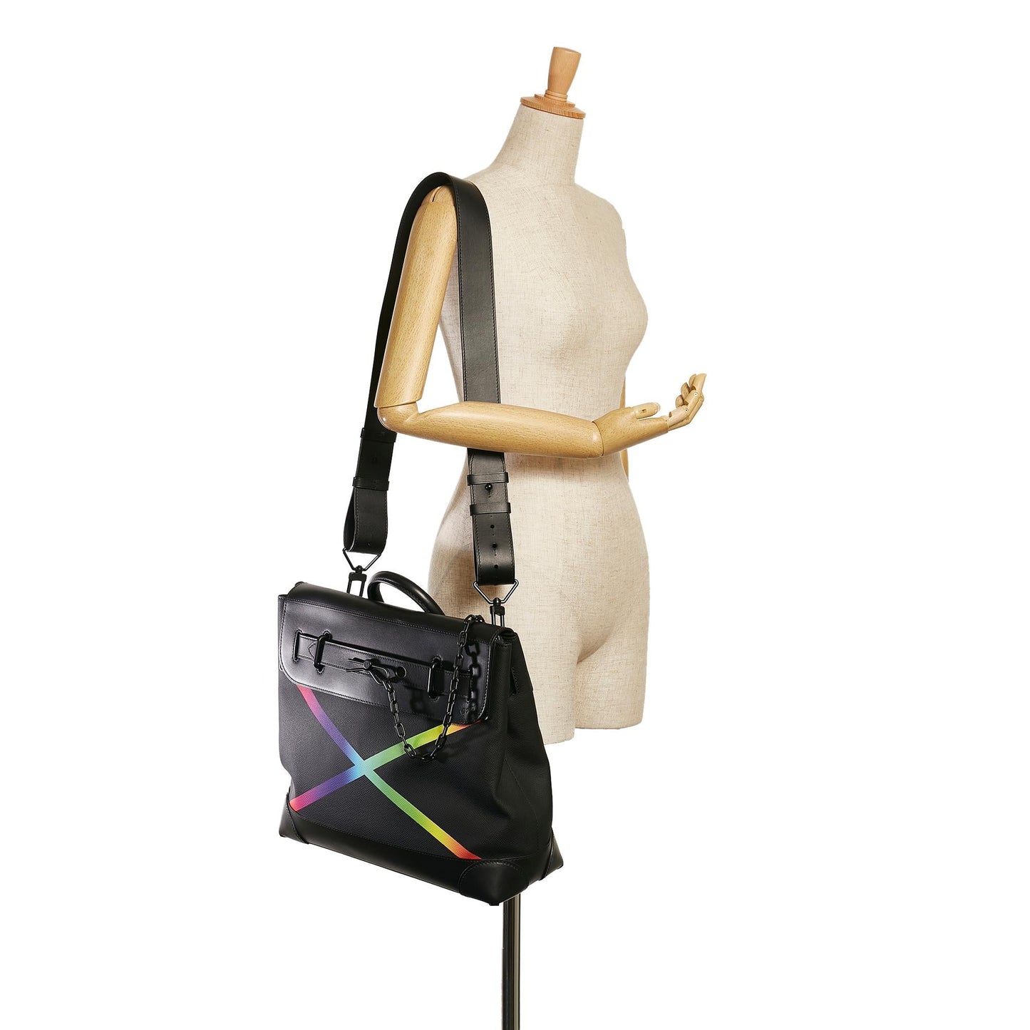 Louis Vuitton Taiga Rainbow Steamer PM (SHG-36742)