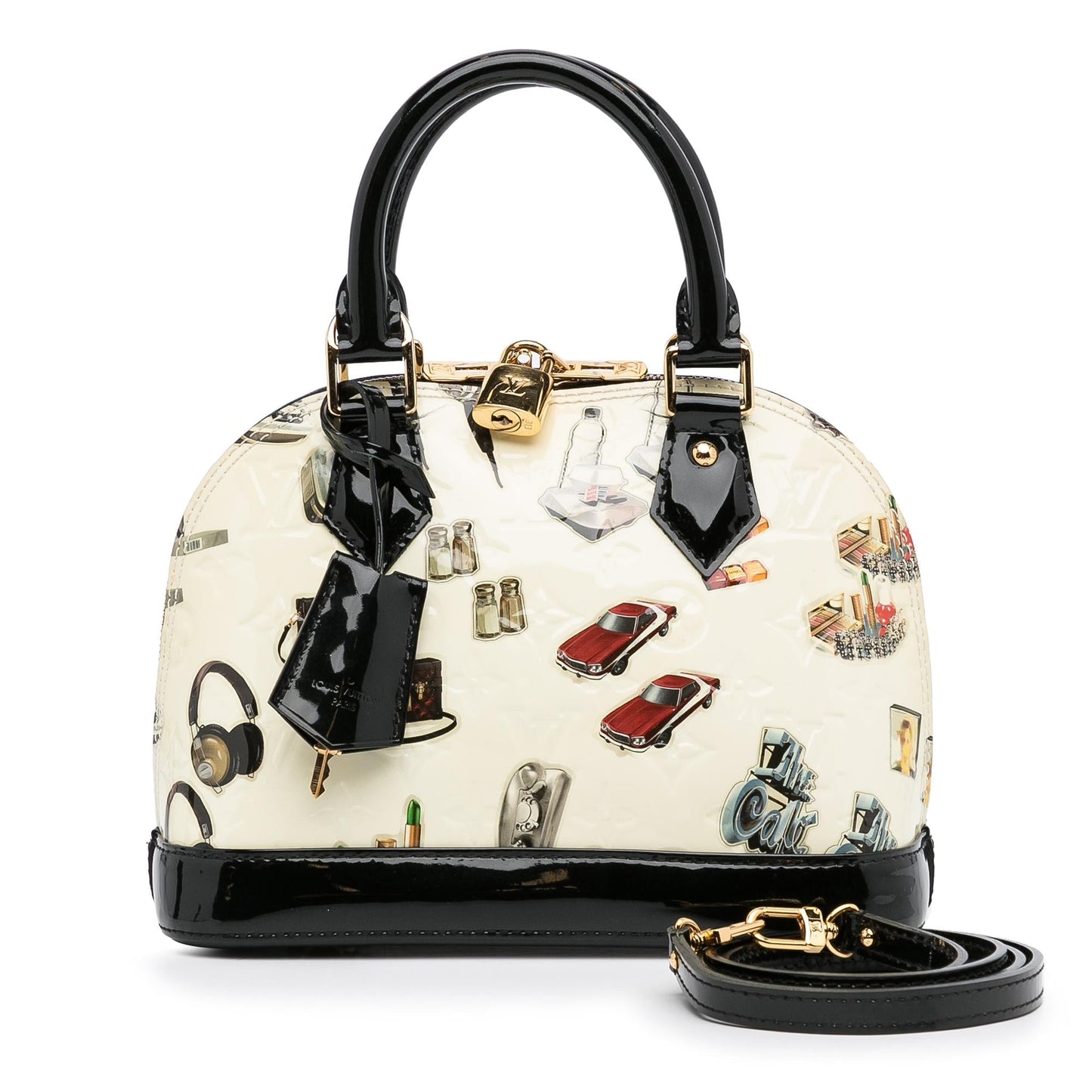 Louis Vuitton Vernis Alma Sticker BB with Strap (SHG-TNjZs0)