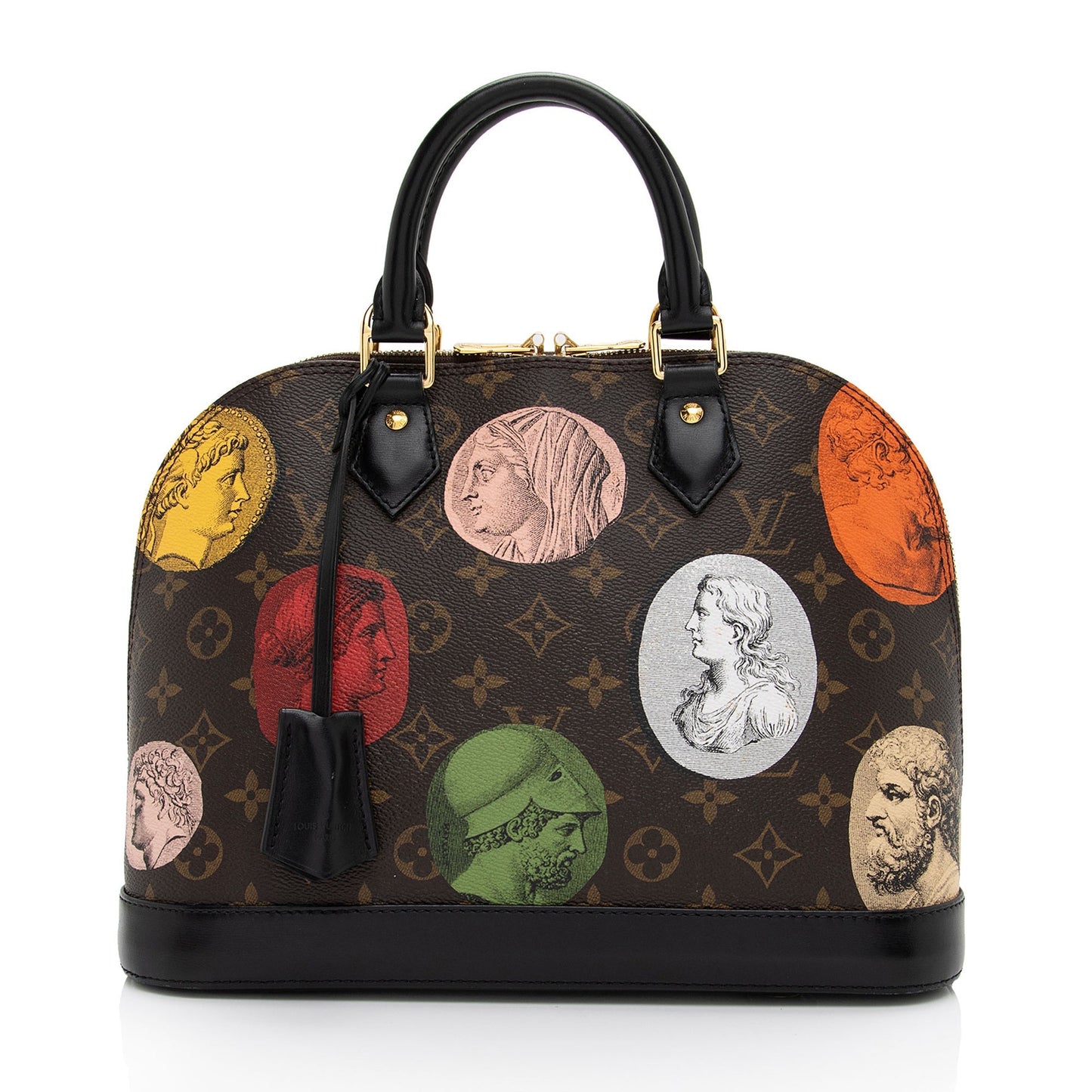 Louis Vuitton x Fornasetti Monogram Cameo Canvas Alma PM Satchel (SHF-o9NMJ3)