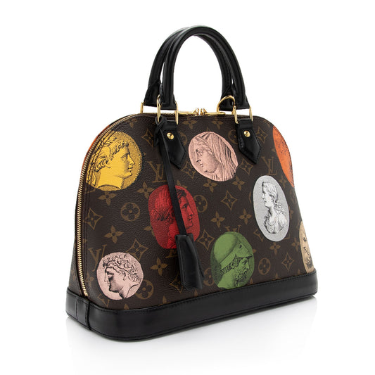 Louis Vuitton x Fornasetti Monogram Cameo Canvas Alma PM Satchel (SHF-o9NMJ3)