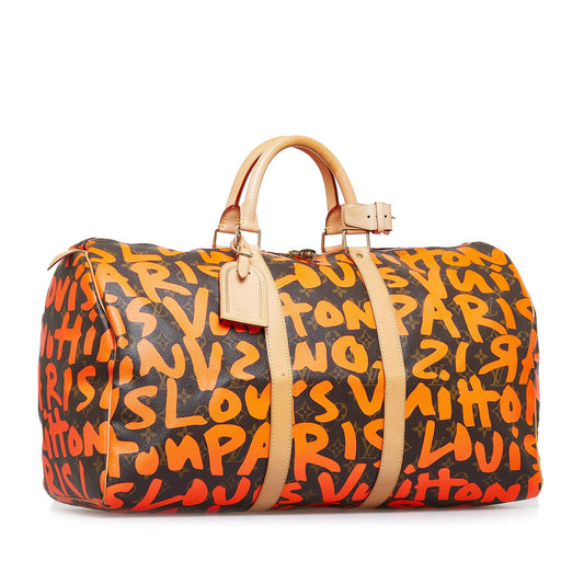 Louis Vuitton x Stephen Sprouse Monogram Graffiti Keepall 50 (SHG-BIgJLh)