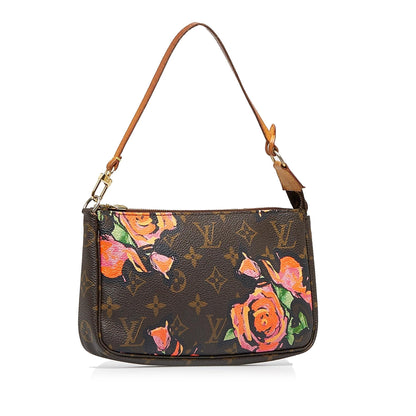 Louis Vuitton x Stephen Sprouse Monogram Roses Pochette Accessoires (SHG-PDeGfn)