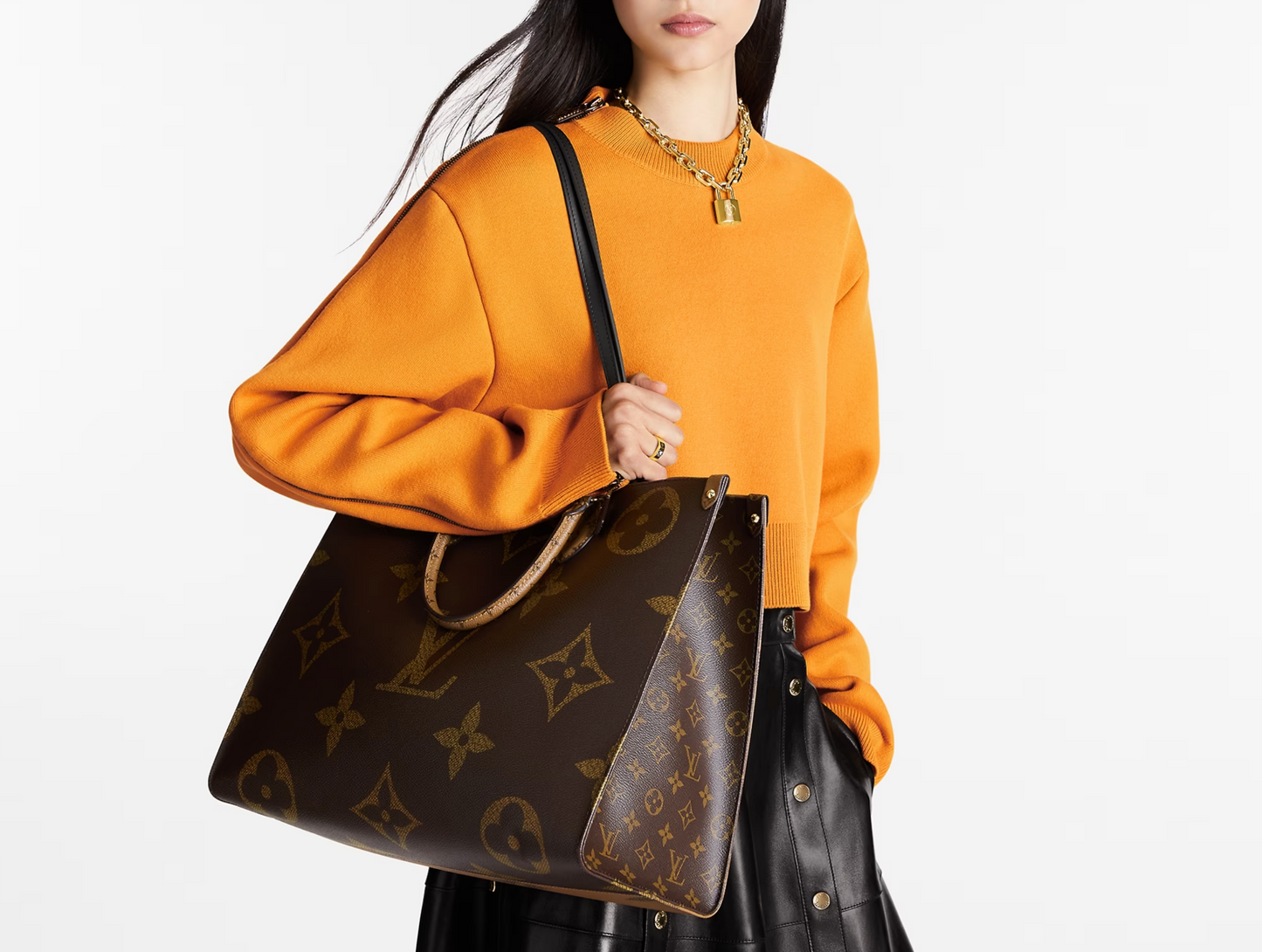 LOUIS VUITTON GIANT REVERSE MONOGRAM ON THE GO TOTE GM