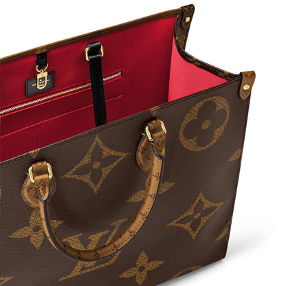 LOUIS VUITTON GIANT REVERSE MONOGRAM ON THE GO TOTE GM