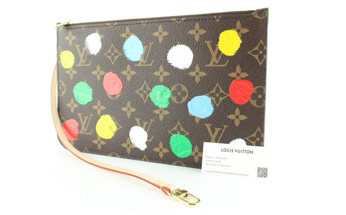 LOUIS VUITTON X YAYOI KUSAMA NEVERFULL POCHETTE WRISTLET