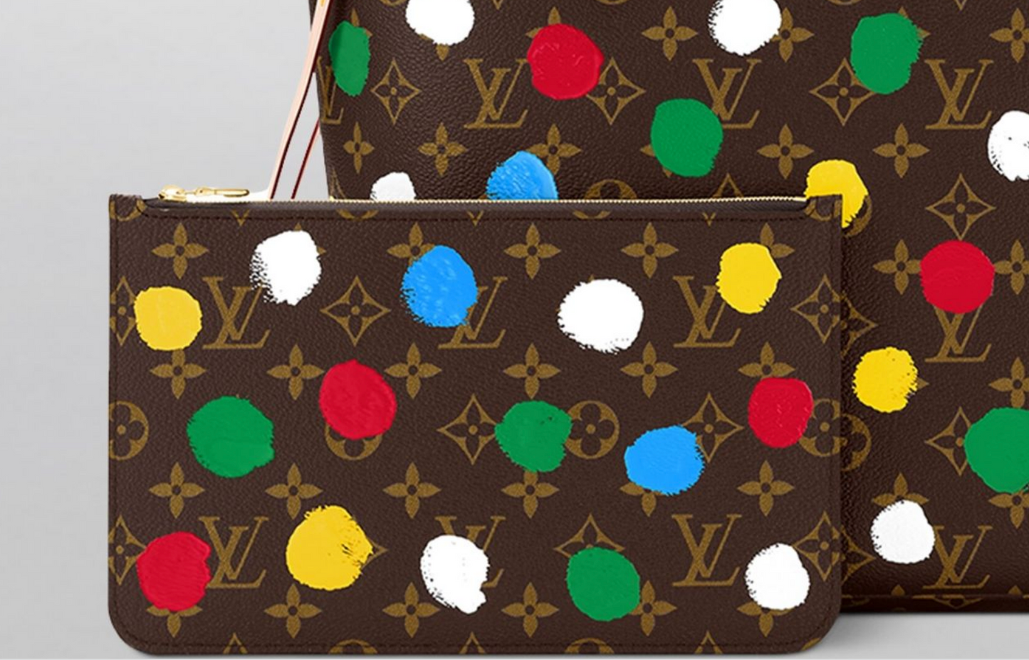 LOUIS VUITTON X YAYOI KUSAMA NEVERFULL POCHETTE WRISTLET