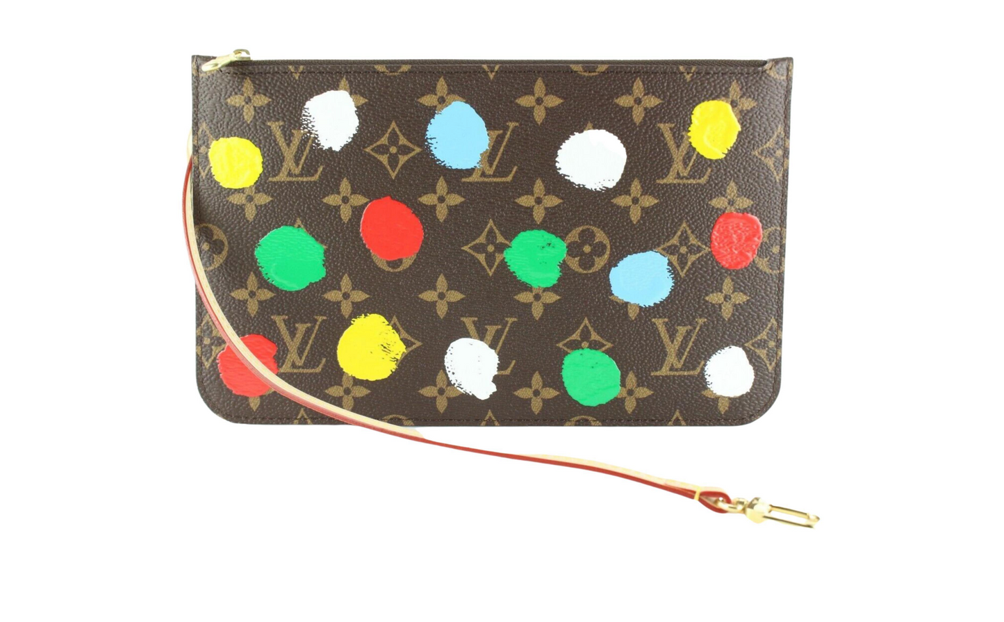 LOUIS VUITTON X YAYOI KUSAMA NEVERFULL POCHETTE WRISTLET