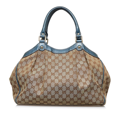 Brown Gucci GG Canvas Sukey Tote Bag