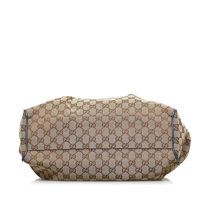 Brown Gucci GG Canvas Sukey Tote Bag