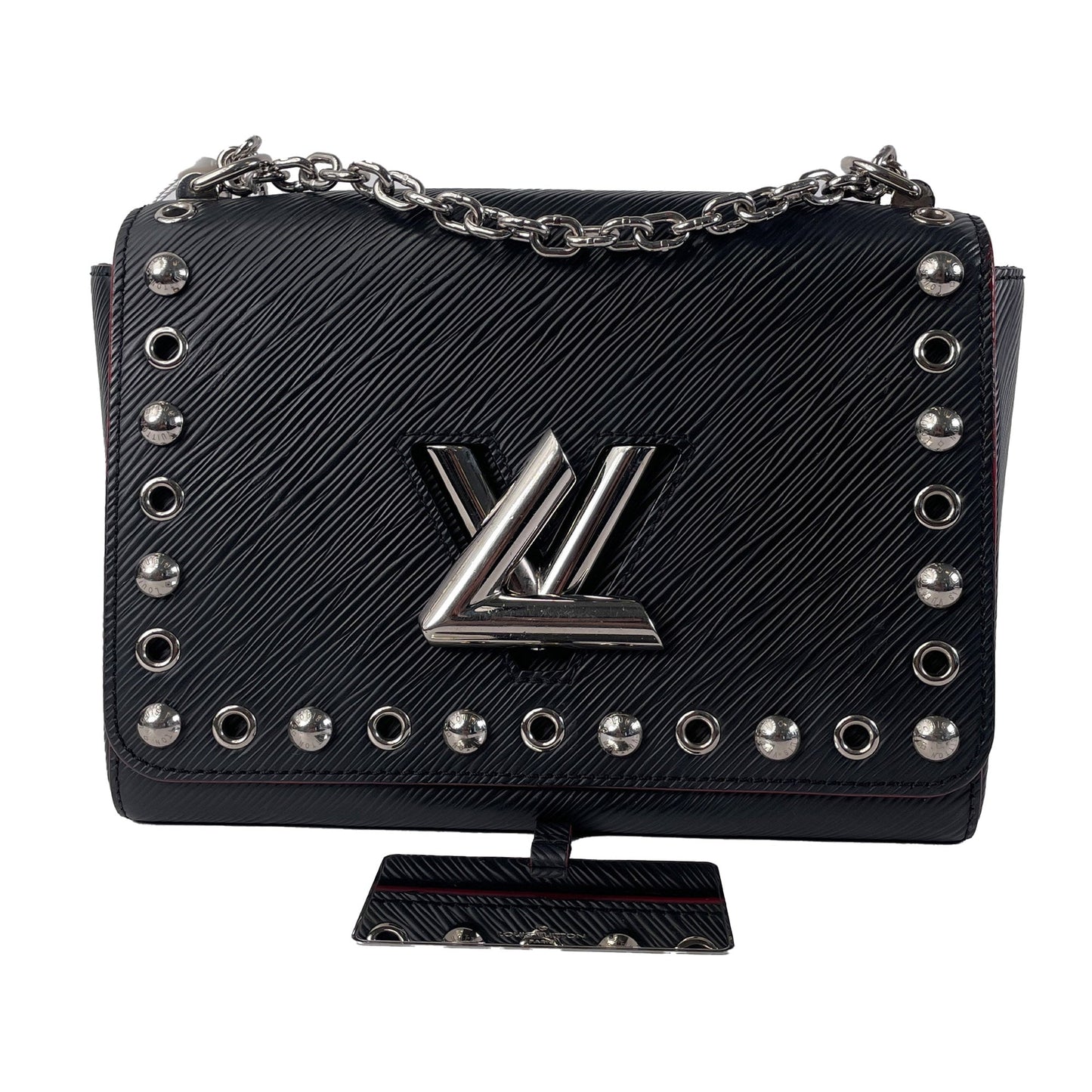 LOUIS VUITTON Studded Epi Twist MM Crossbody Bag