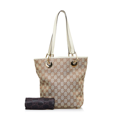 Brown Gucci GG Canvas Eclipse Tote Bag