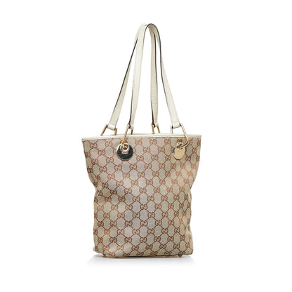 Brown Gucci GG Canvas Eclipse Tote Bag