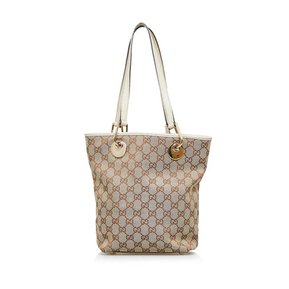 Brown Gucci GG Canvas Eclipse Tote Bag