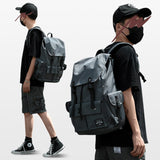 Gothslove Men Black Backpack 15.6 Inch Laptop Backpack Travel Backpack School Backpacks for Teens Boy