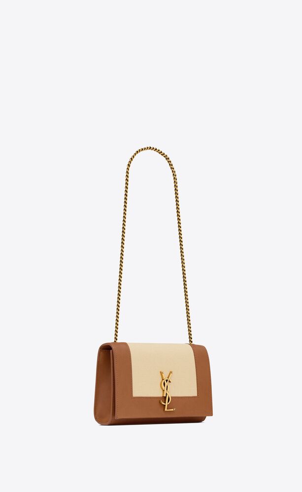 Saint Laurent Women Small Kate Cotton Blend Shoulder Bag