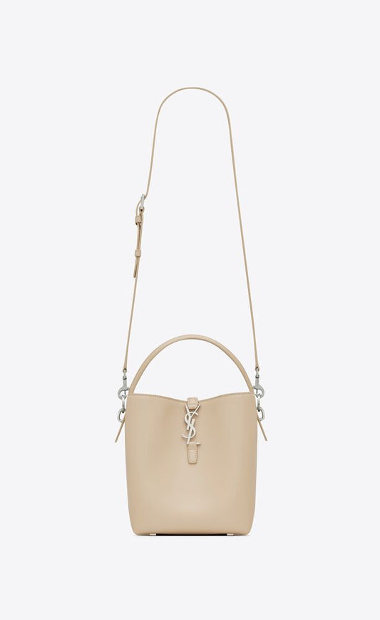 Saint Laurent Women Small Le 37 Leather Bucket Bag