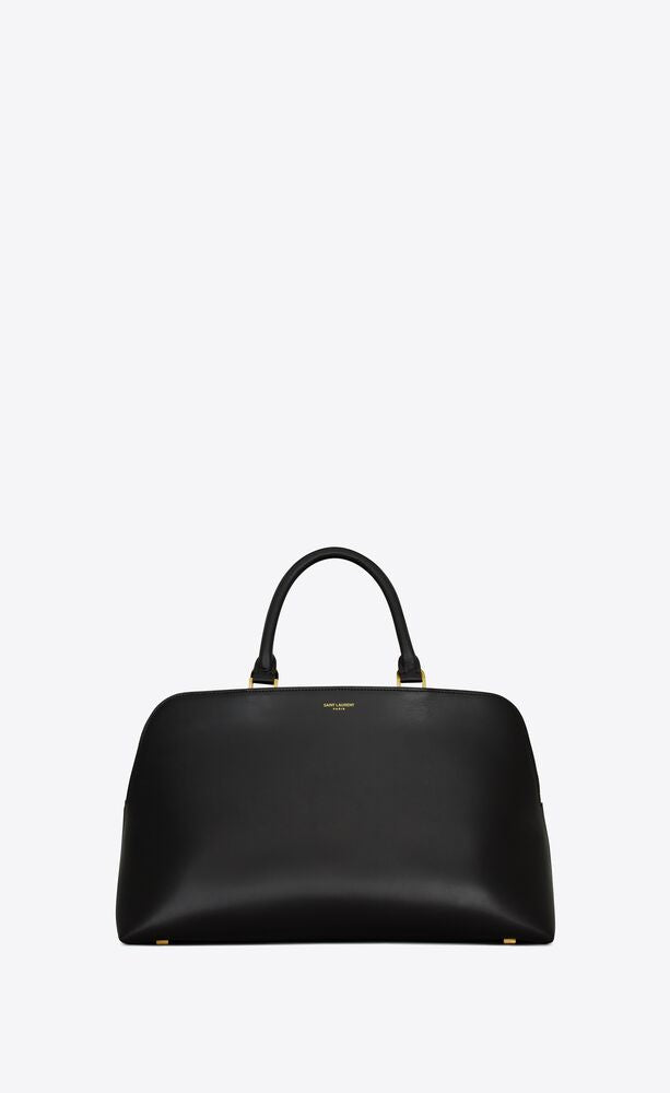 Saint Laurent Women Sac De Jour Leather Bowling Bag