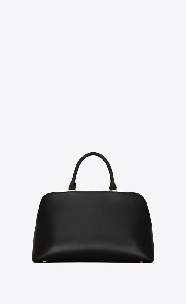 Saint Laurent Women Sac De Jour Leather Bowling Bag