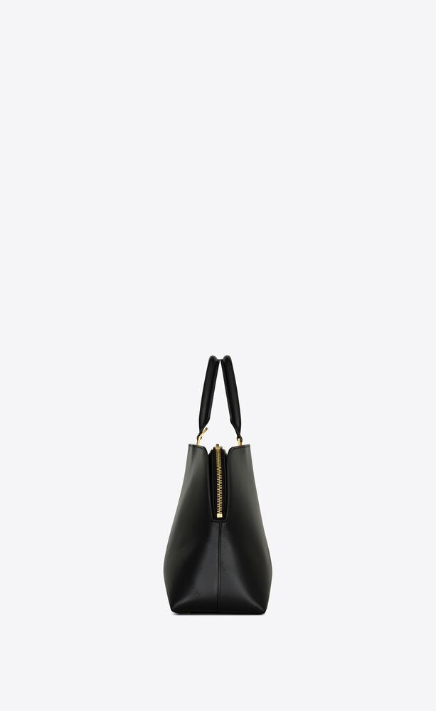 Saint Laurent Women Sac De Jour Leather Bowling Bag