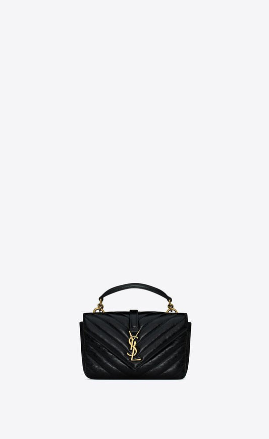 Saint Laurent Women Mini College Leather Shoulder Bag