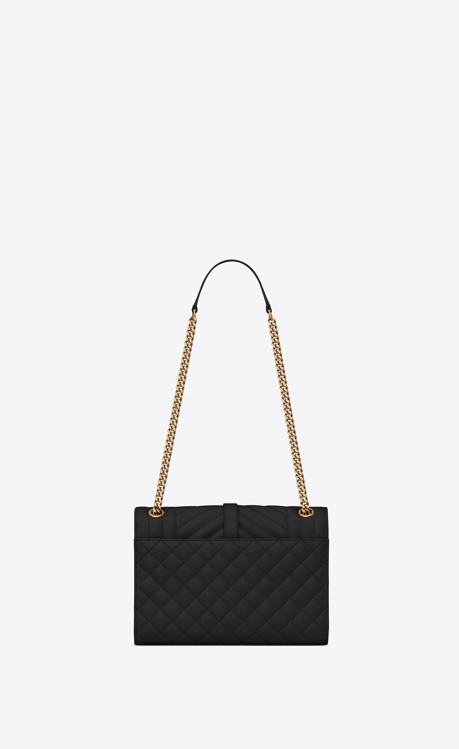 Saint Laurent Women Medium Envelope Quilted Leather Bag