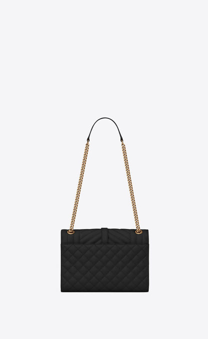 Saint Laurent Women Medium Envelope Quilted Leather Bag