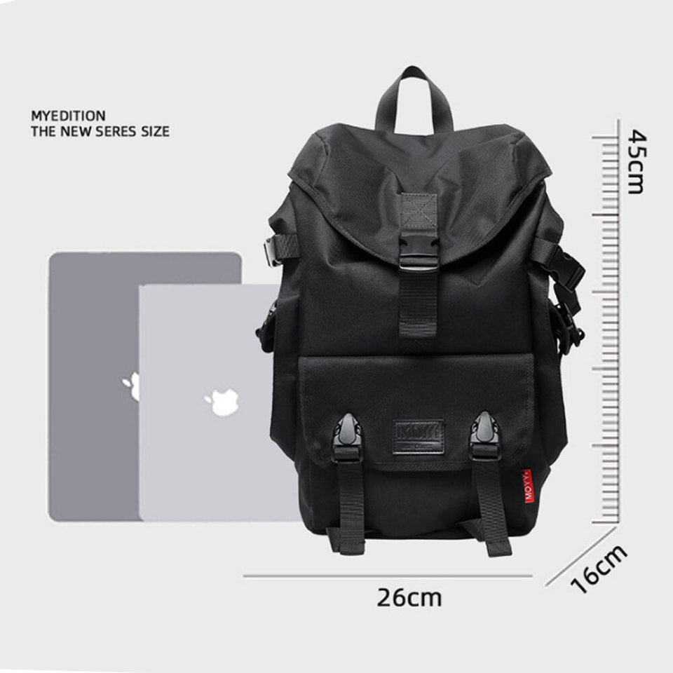Gothslove Men Waterproof Oxford Black Backpacks Male Large Capacity Travel Rucksack Laptop Bags College Bag Schoolbag