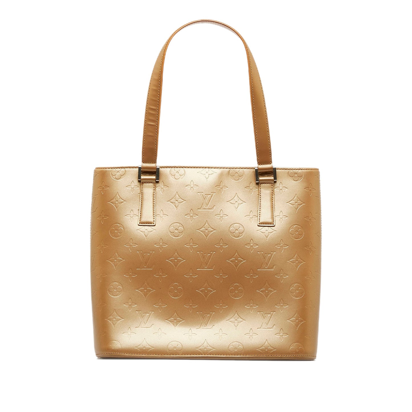 Gold Louis Vuitton Monogram Mat Stockton Tote Bag