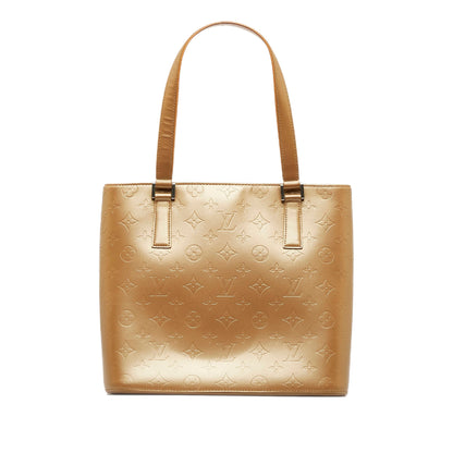 Gold Louis Vuitton Monogram Mat Stockton Tote Bag