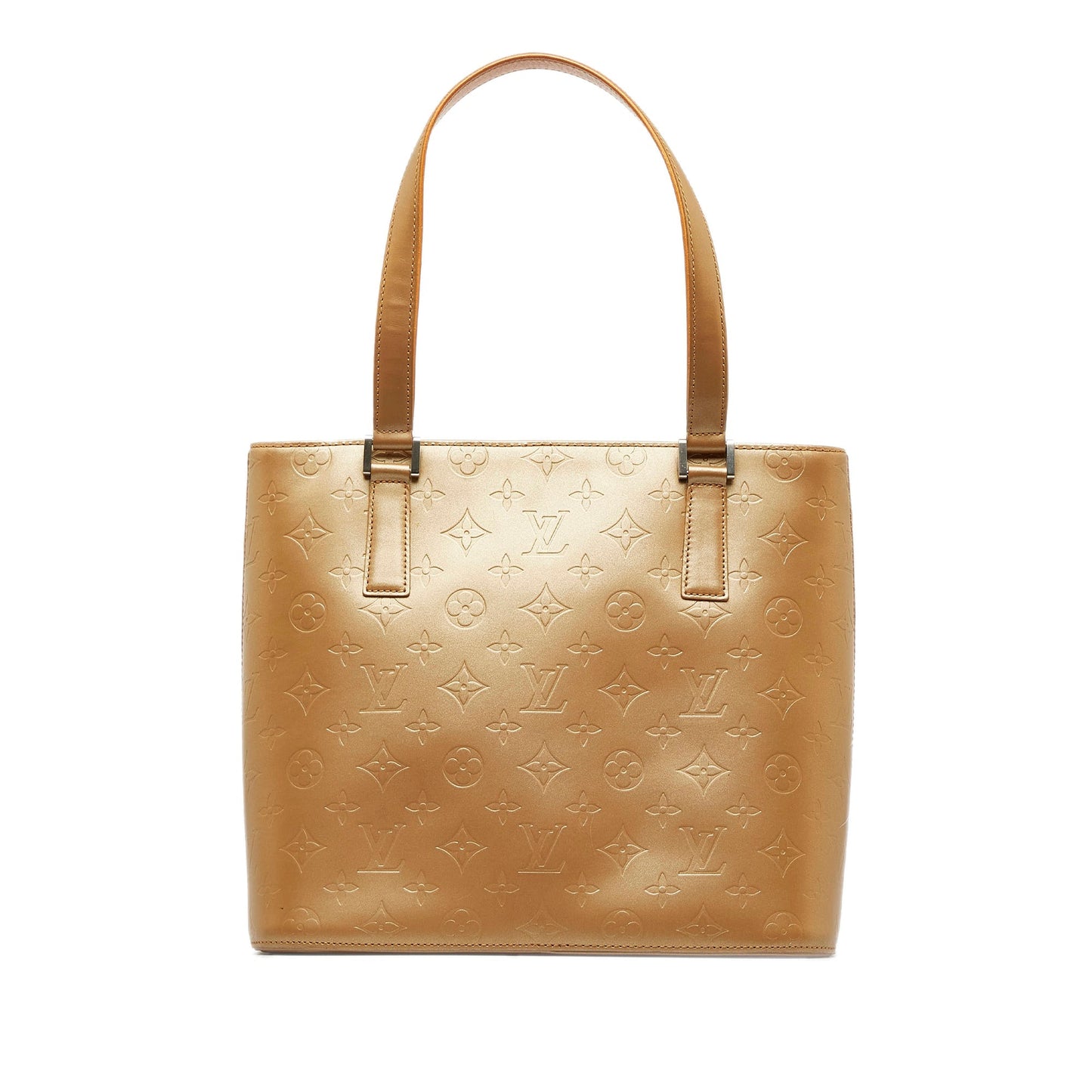 Gold Louis Vuitton Monogram Mat Stockton Tote Bag