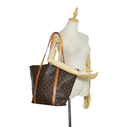 Brown Louis Vuitton Monogram Sac Shopping Tote Bag