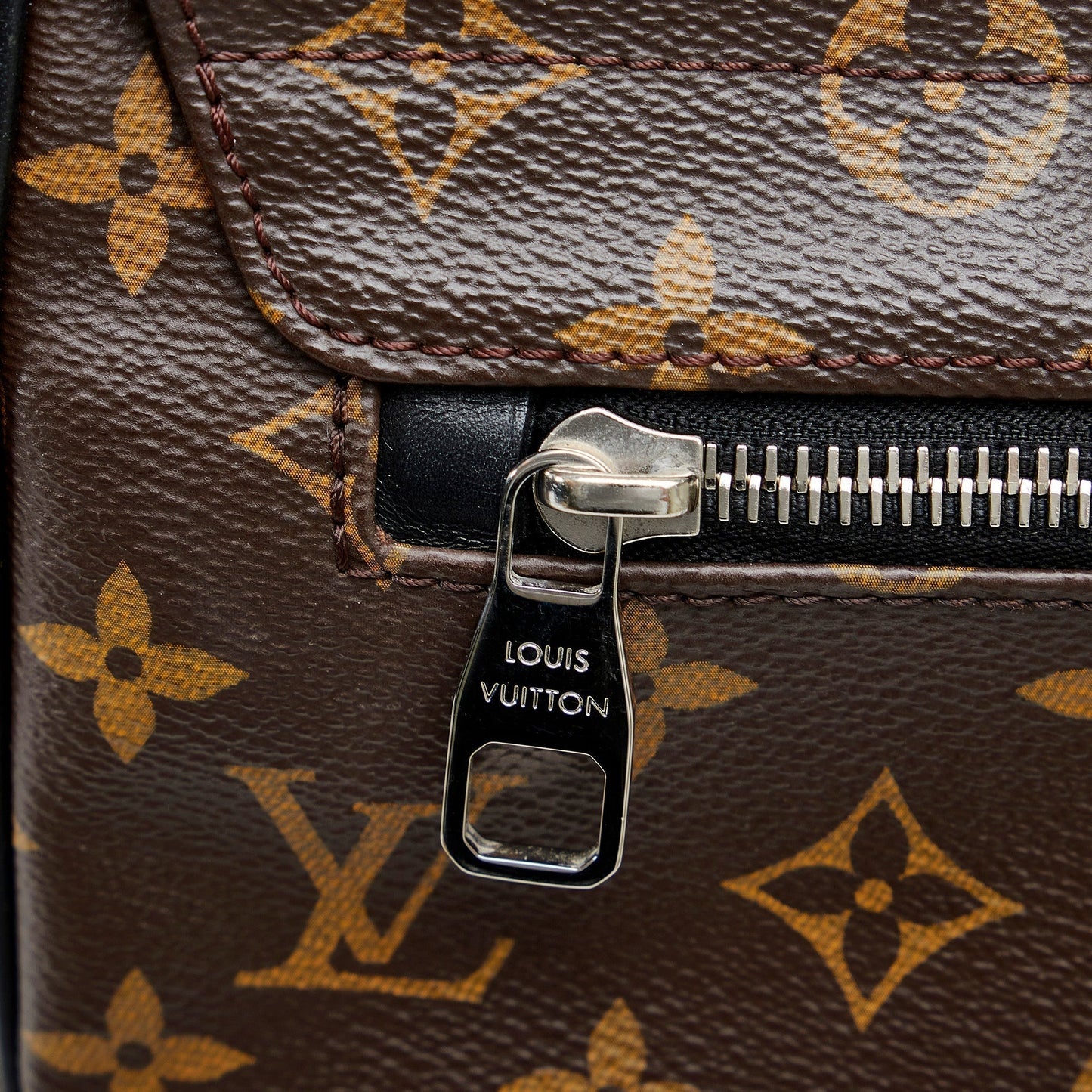 LOUIS VUITTON Monogram Macassar District MM Crossbody Bag