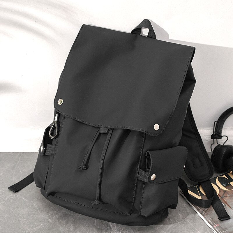 Gothslove Mens Black Backpack for School Oxford Bookbags Men Student School Bag Large Capacity Laptop Backpack Men Book Bag