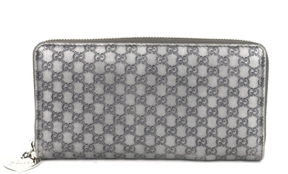 Zip Around Microguccissima Leather Wallet