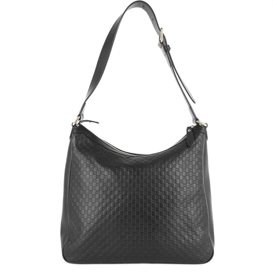 Microguccissima Leather Hobo Bag