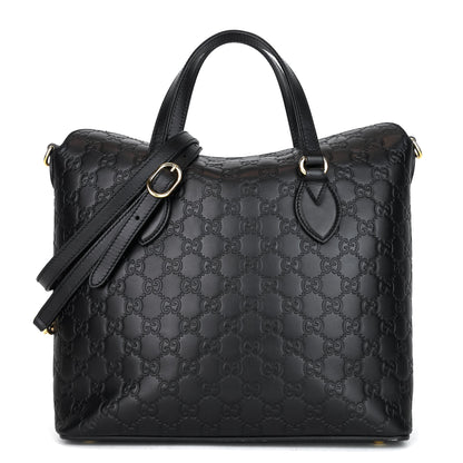 Signature Top Handle Guccissima Bag