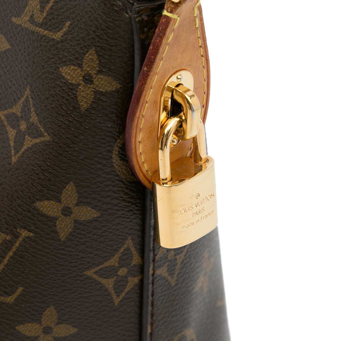 Brown Louis Vuitton Monogram Lockit MM Tote Bag