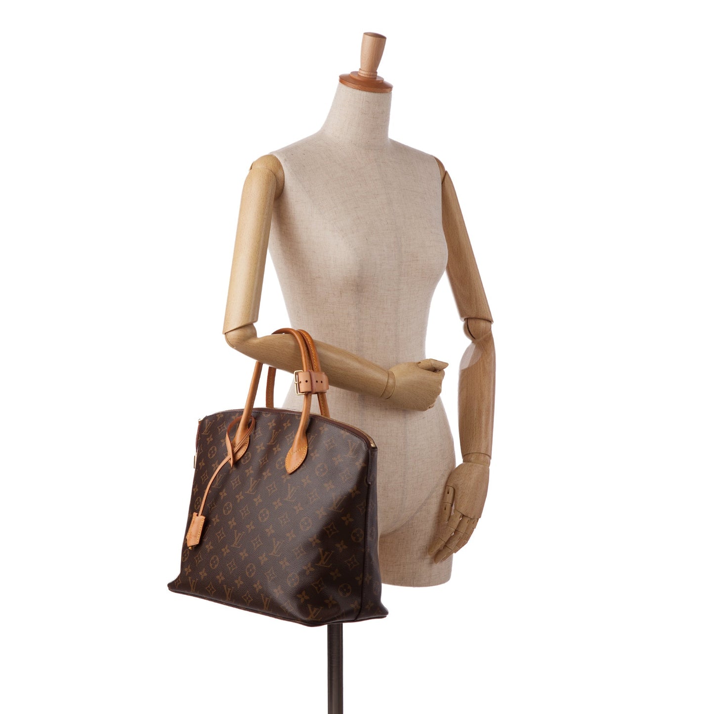 Brown Louis Vuitton Monogram Lockit MM Tote Bag