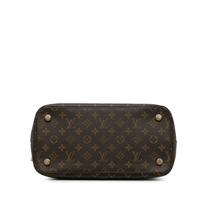 Brown Louis Vuitton Monogram Lockit MM Tote Bag