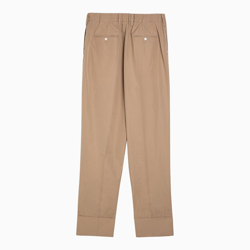 Prada Khaki Cotton Trousers Women